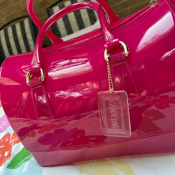 Hot Pink Furla Candy Bag EUC - PRICE FIRM - Picture 4 of 15